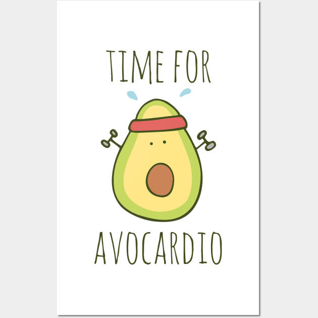 Time For Avocardio Wall Art by myndfart